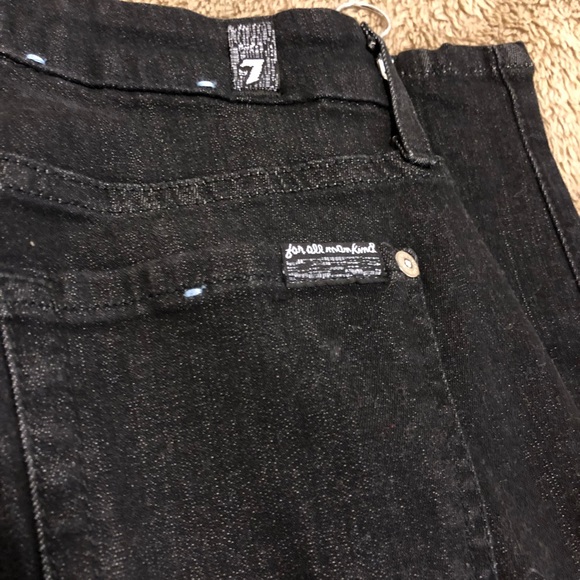 Black 7 For All Mankind Roxanne Ankle Jeans - Picture 6 of 7